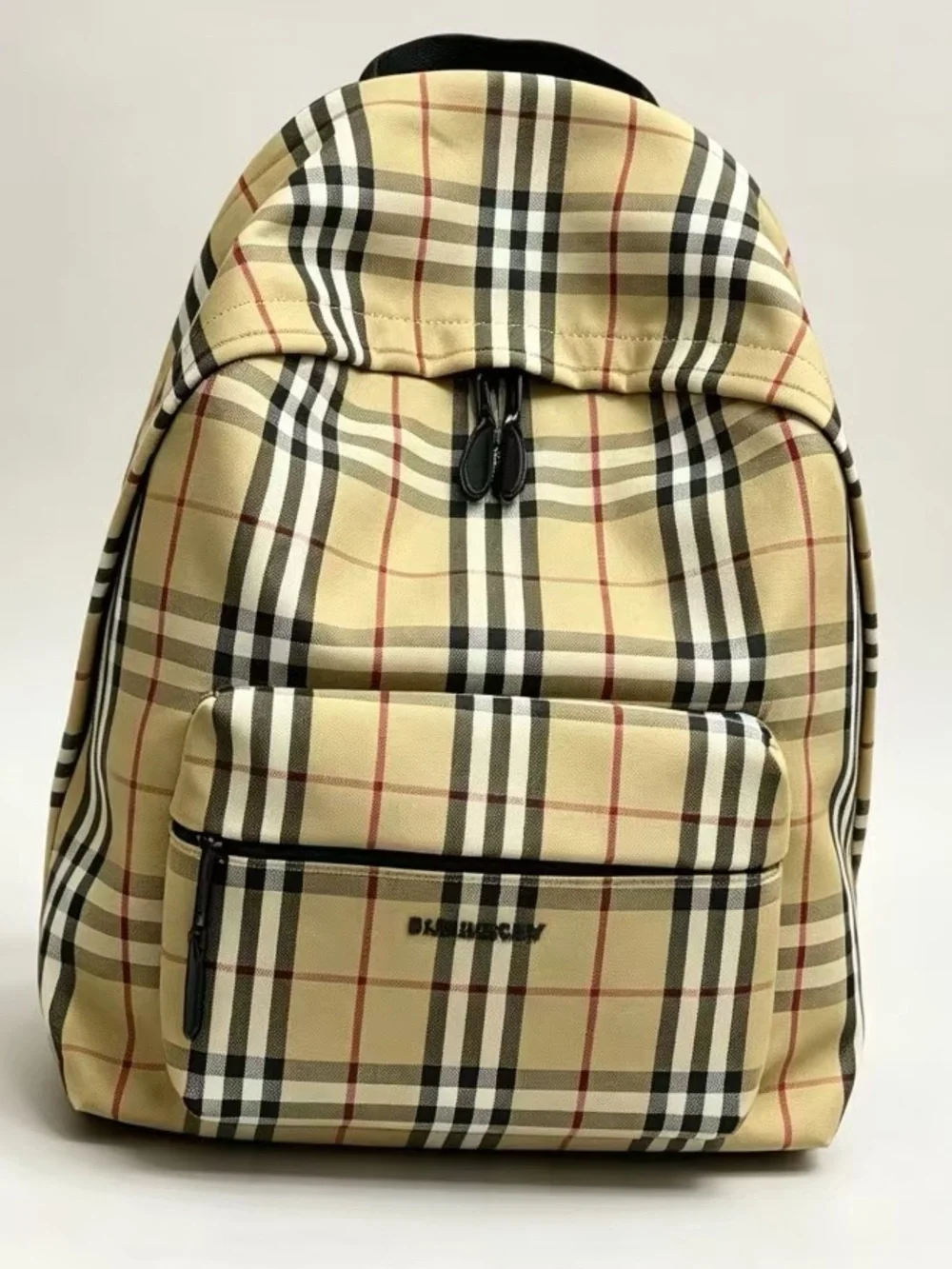 Burberryy Beige and Black Vintage Check Backpack